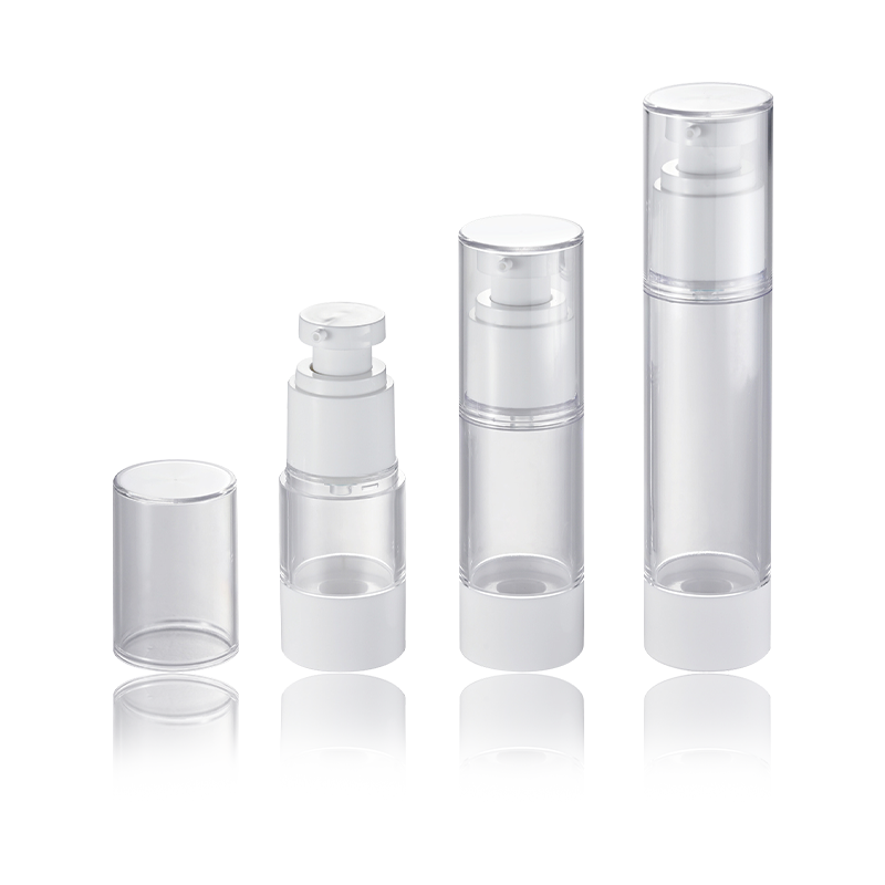 20ML 30ML 50ML AS PP Transparente Dichtung Airless-Kosmetikpumpe Flasche HS-008B