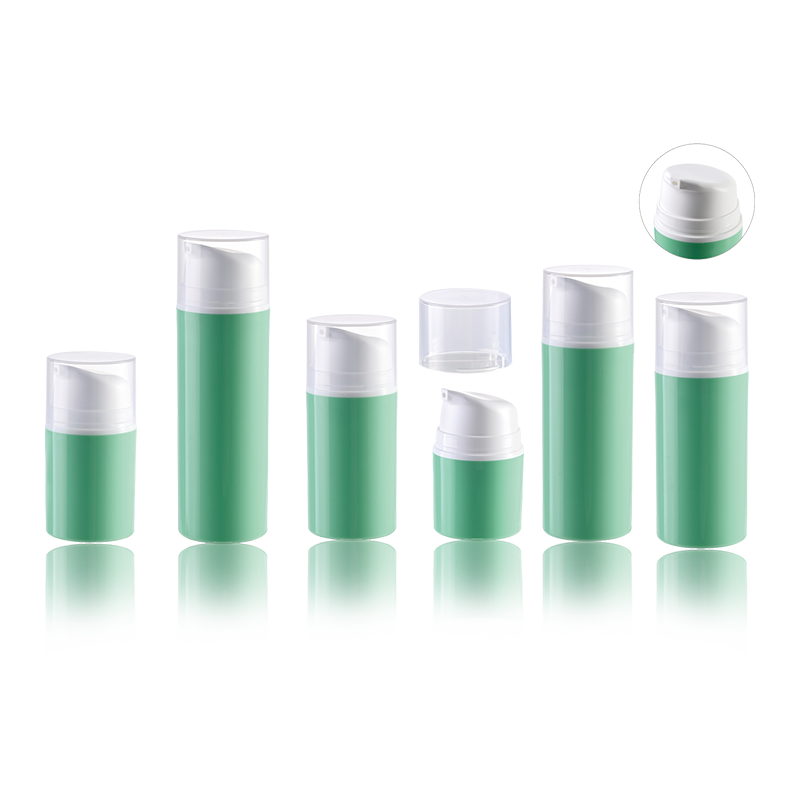 HS-037B Umweltfreundliche kosmetische Vakuumserum-Airless-Pumpflaschen aus Kunststoff für Cremes und Lotionen