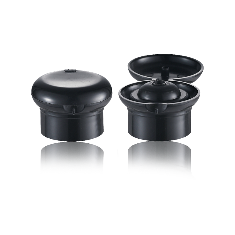 HY-M01 24/410 Pilzkappe Kunststoff-Schraubverschluss schwarz für Flasche