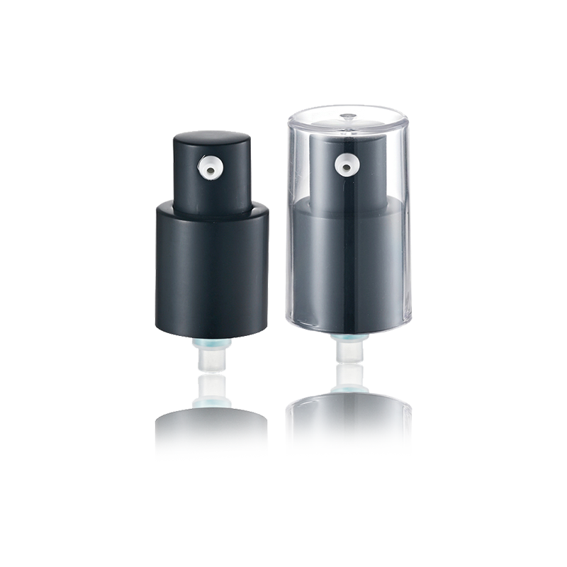 Schwarzer Flüssigkeitsverteiler mit Push-Kosmetikpumpenkopf – HY17A-01